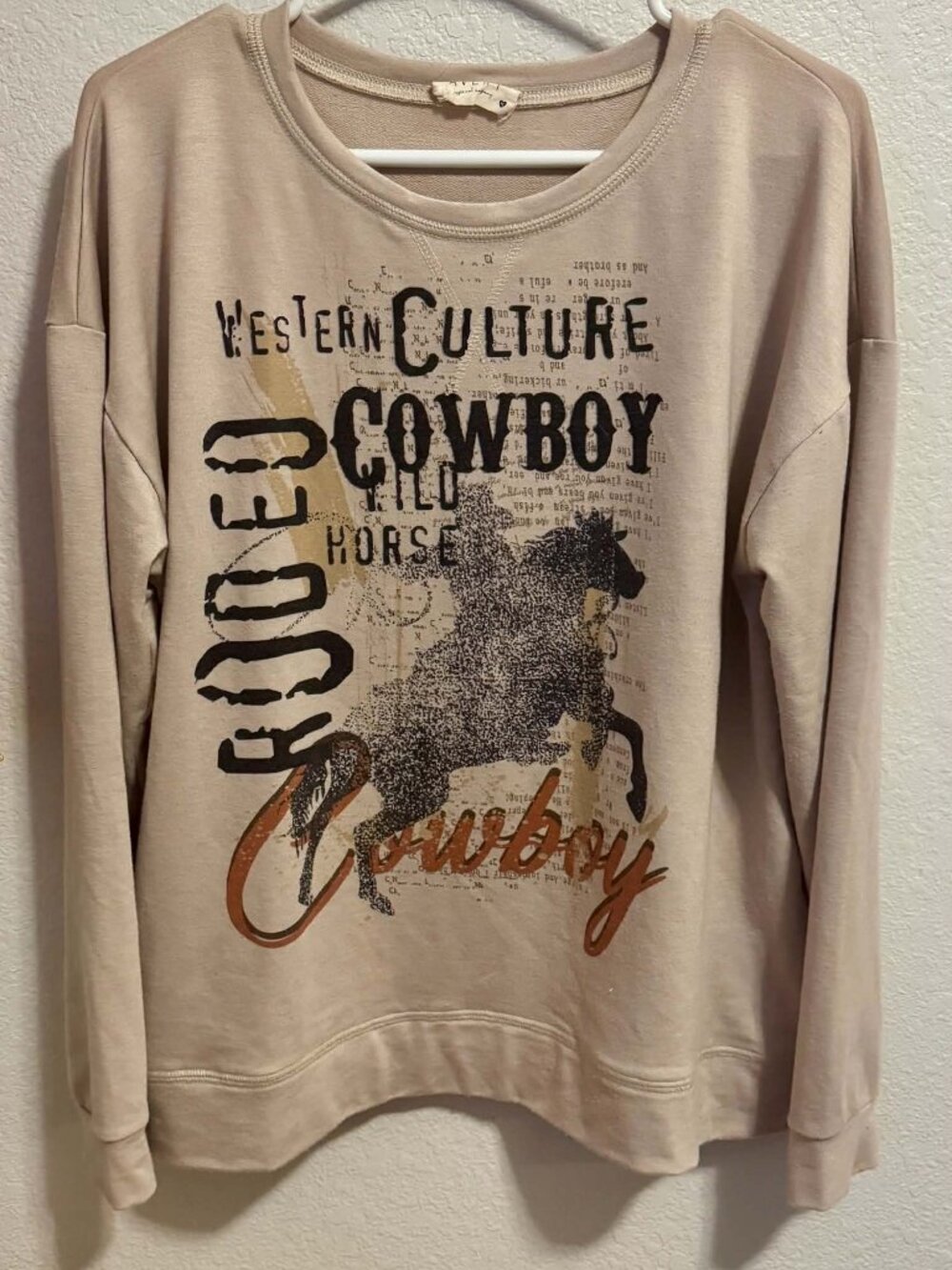 Western Cowboy Culture Graphic Print Women's Top-Comfy and Cool-XL